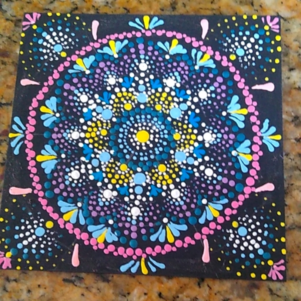 Hand Painted Mandala
